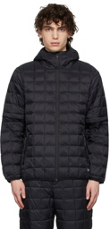 TAION Black Detachable Sleeves Down Jacket