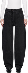 CO Black Denim Patch Pocket Jeans