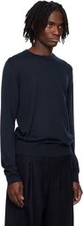 Guest in Residence Navy Airy True Crew Sweater