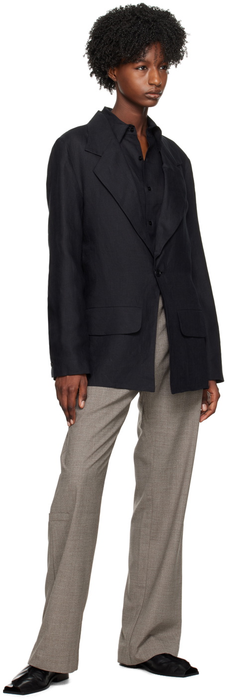 Gabriela Coll Garments Black No.206 Blazer