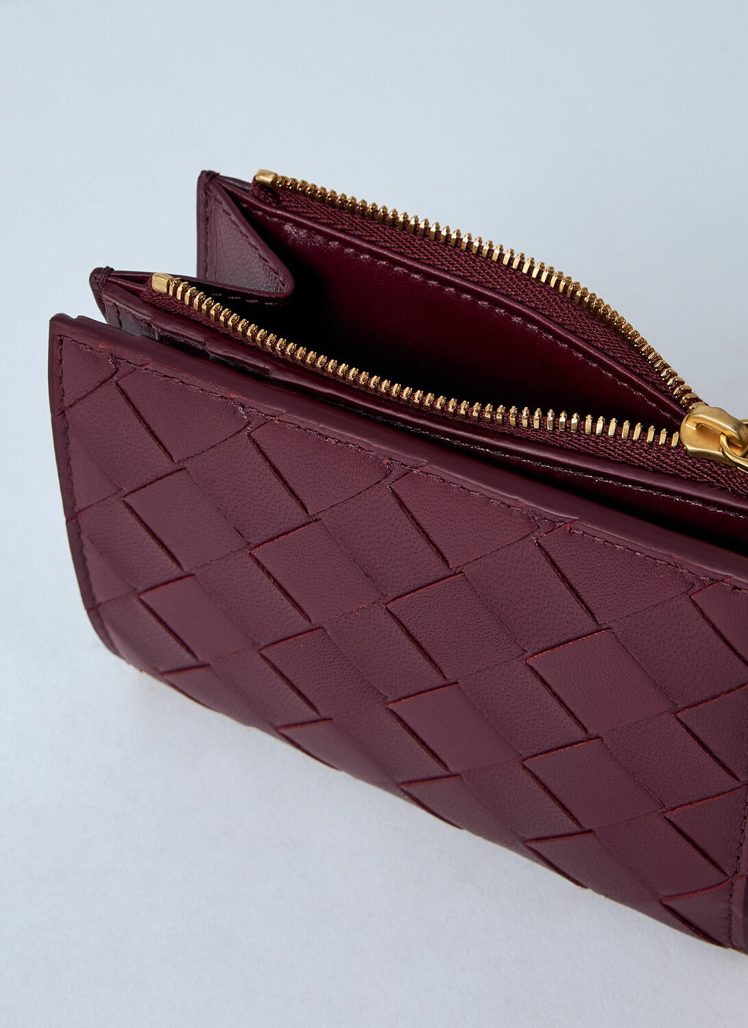 Bottega Veneta Small Intrecciato Bi-Fold Wallet