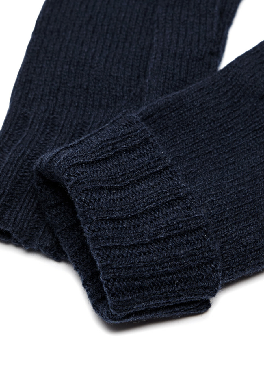 John Smedley Cashmere-blend Gloves - Navy - One Size