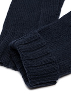 John Smedley Cashmere-blend Gloves - Navy - One Size