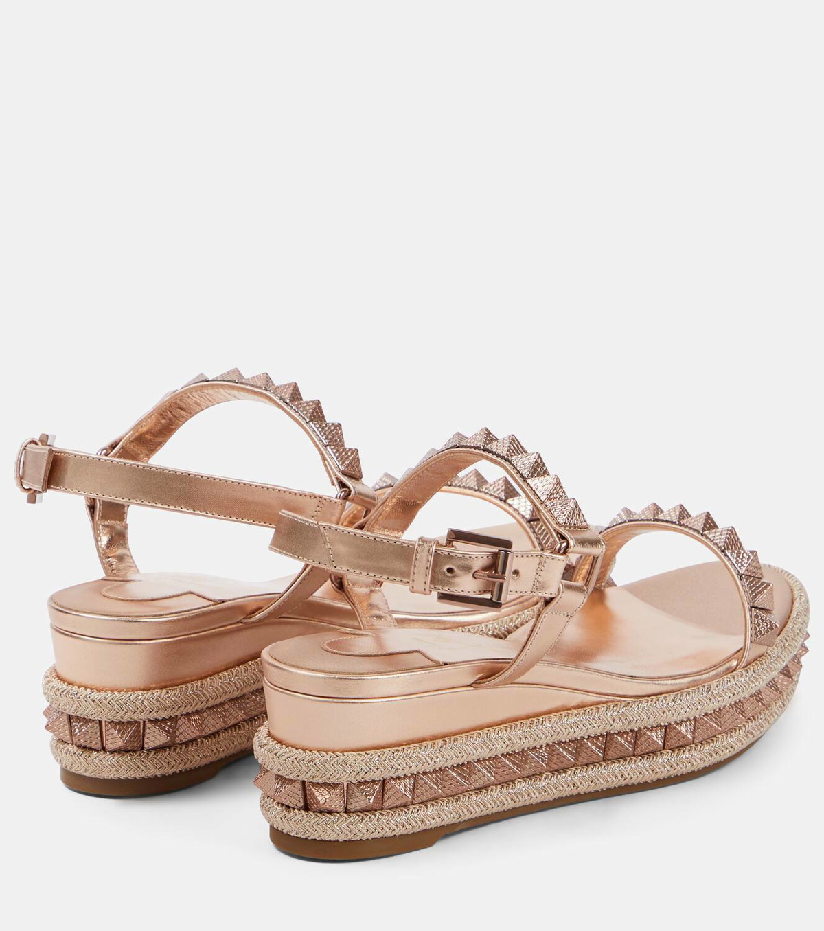 Christian Louboutin Pyraclou leather espadrilles Christian