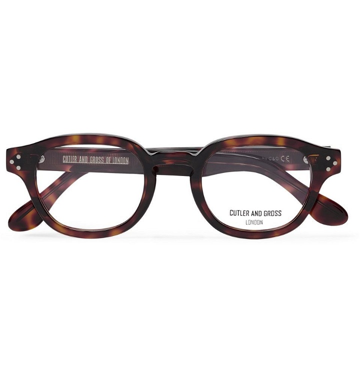 Photo: Cutler and Gross - Round-Frame Tortoiseshell Acetate Optical Glasses - Men - Tortoiseshell