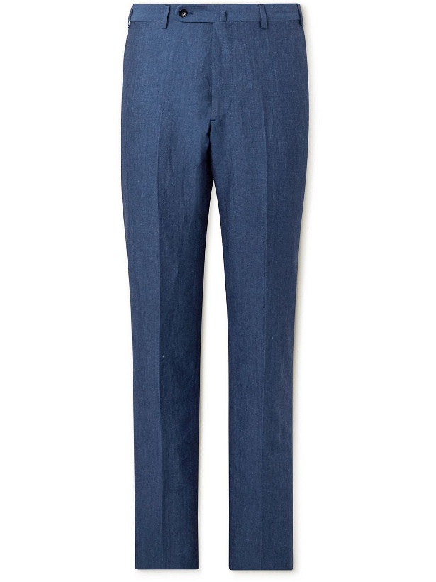 Photo: Sid Mashburn - Kincaid No 2 Straight-Leg Wool and Linen-Blend Suit Trousers - Blue