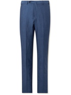 Sid Mashburn - Kincaid No 2 Straight-Leg Wool and Linen-Blend Suit Trousers - Blue