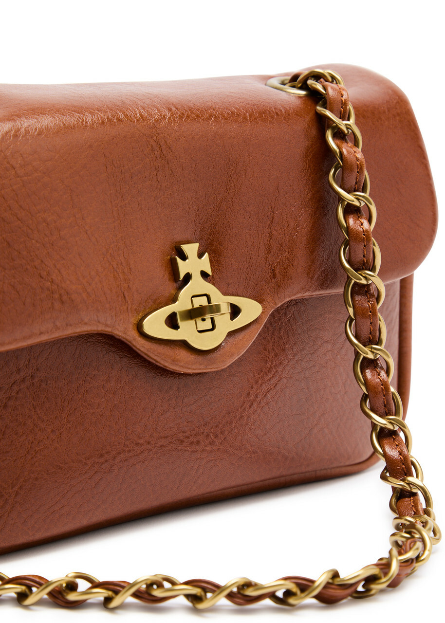 Vivienne Westwood Anita Small Leather Shoulder bag - Tan Vivienne Westwood Anita Small Leather Shoulder bag - Tan