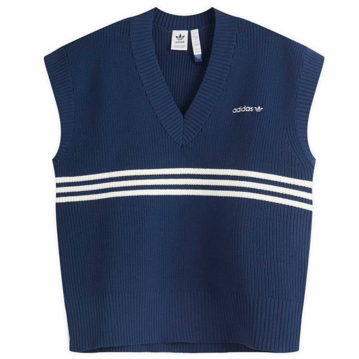 Photo: Adidas Women's Knitted Vest in Night Indigo