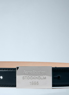 Acne Studios Engraved Logo Leather Belt