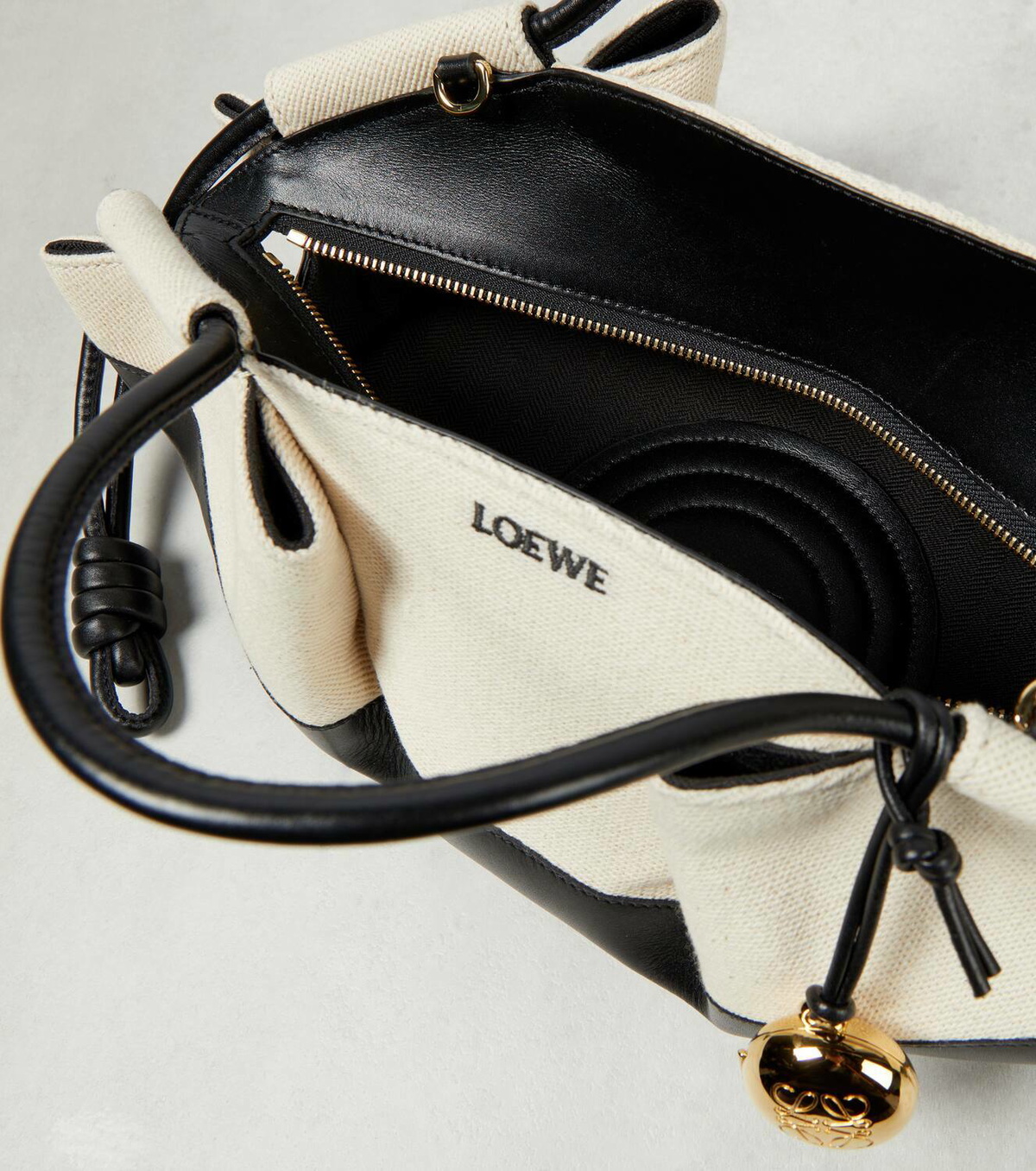 Loewe Paseo Small canvas and leather tote bag Loewe