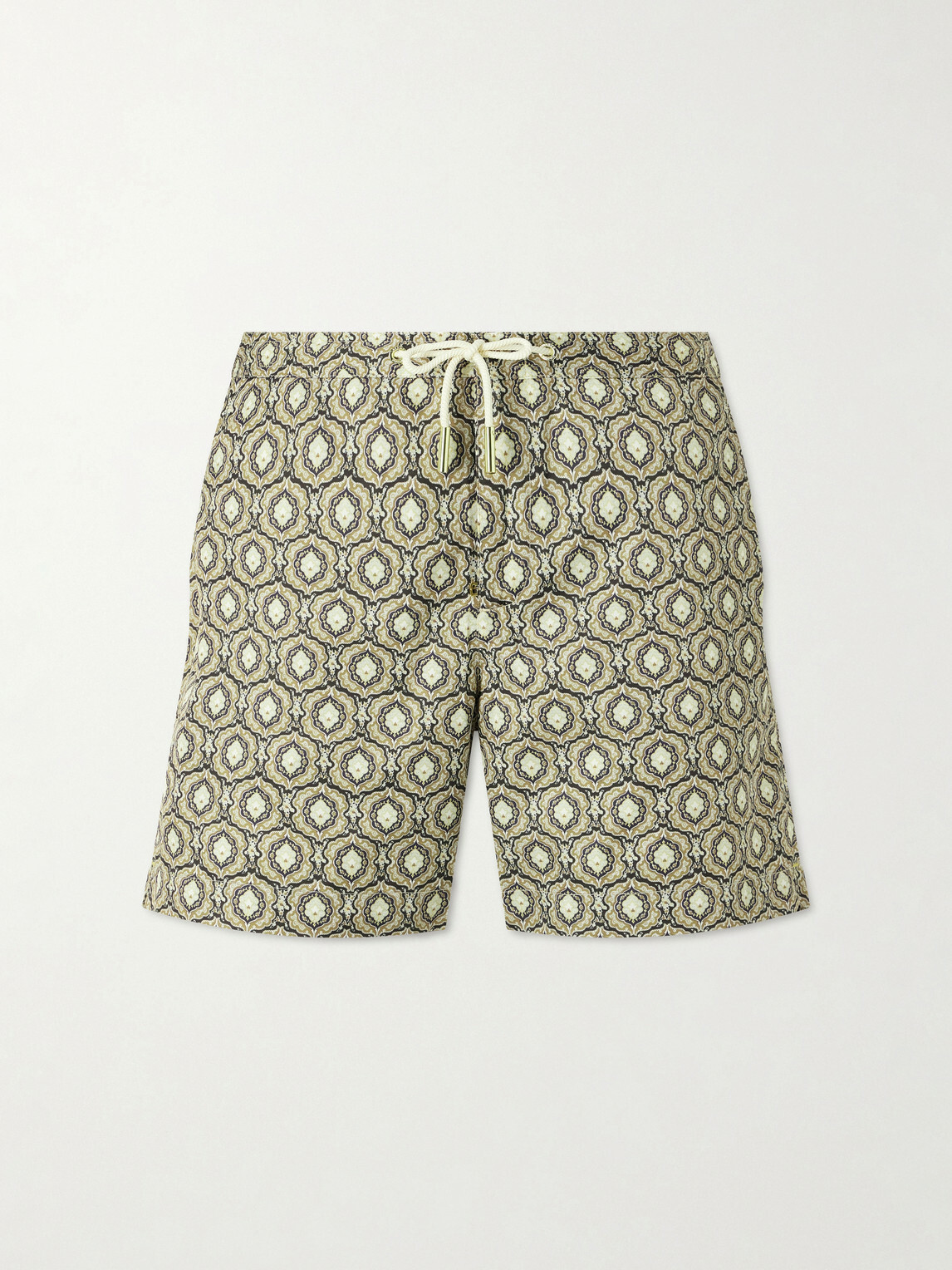 Orlebar Brown - Bulldog Passetto Straight-Leg Mid-Length Printed Swim Shorts - Green