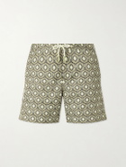 Orlebar Brown - Bulldog Passetto Straight-Leg Mid-Length Printed Swim Shorts - Green