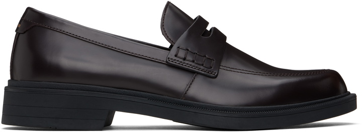 Photo: BOSS Brown Leather Penny Loafers