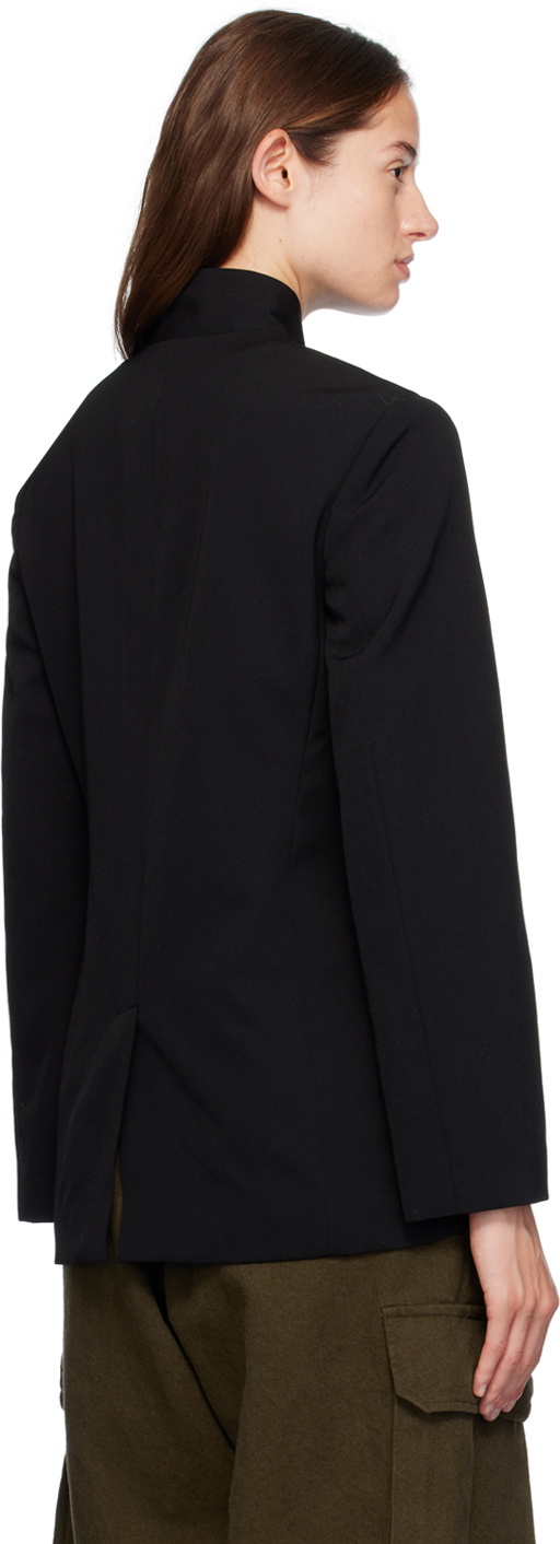 Y's Black High Twisted Jacket