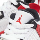 Air Jordan 4 Retro TD Sneakers in White/Fire Red