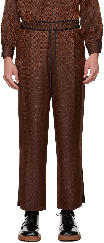 Photo: rito structure Brown Reversible Trousers