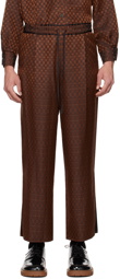 rito structure Brown Reversible Trousers