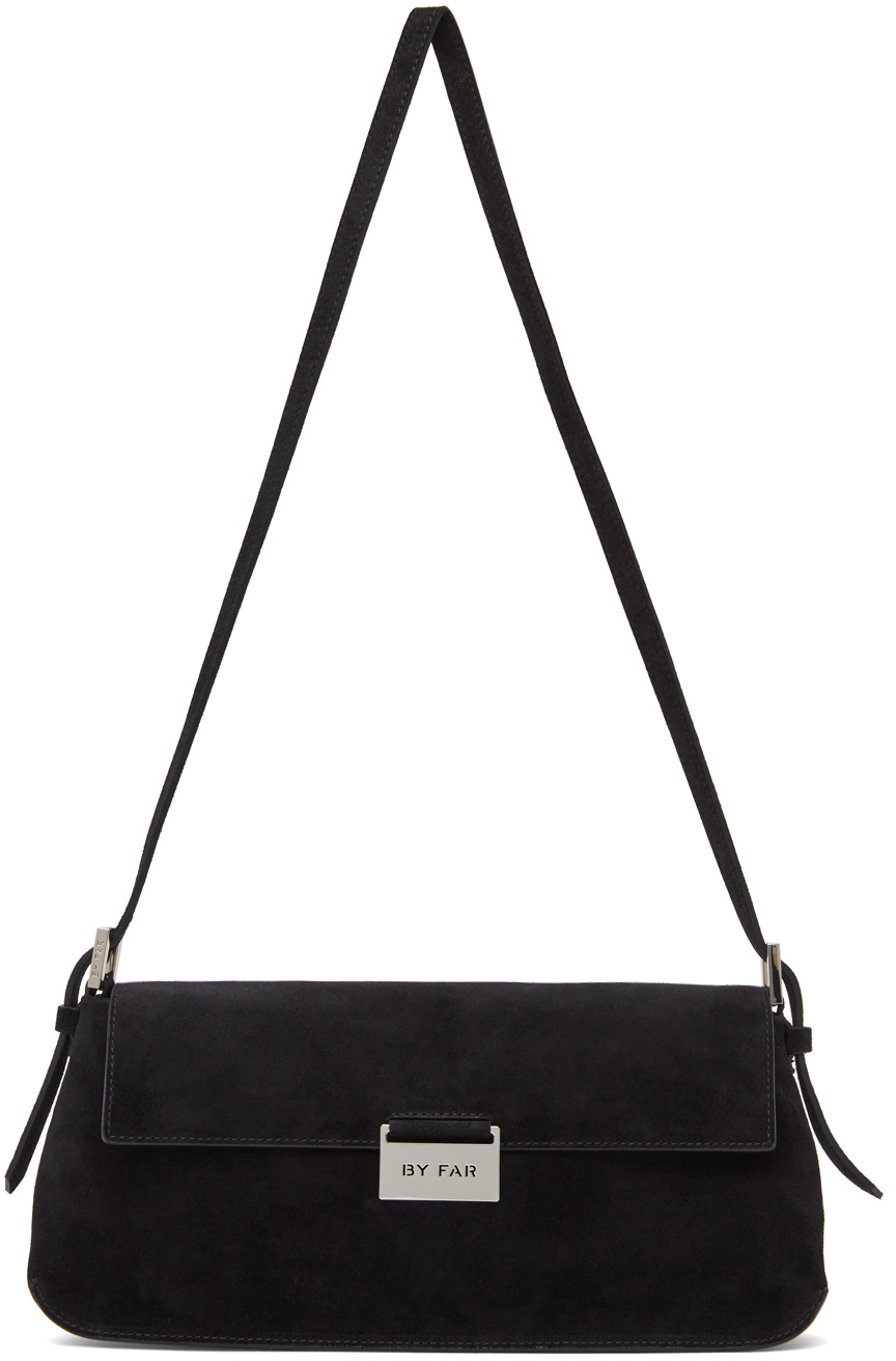 BY FAR Black Suede Matilda Shoulder Bag By Far