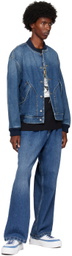 Moschino Blue Pleated Jeans