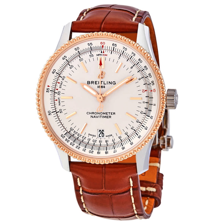 Photo: Breitling Navitimer Automatic Chronometer Silver Dial 38 mm Watch U17325211G1P2