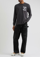 Gallery Dept. Branko Distressed Straight-leg Jeans Black
