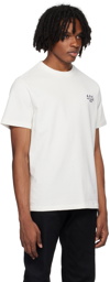 A.P.C. White Embroidered T-Shirt