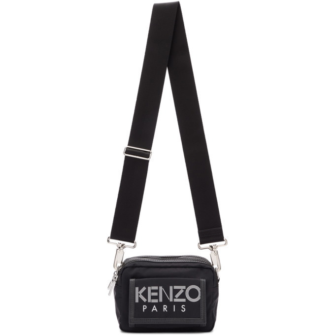 Kenzo Black Sport Logo Crossbody Bag Kenzo
