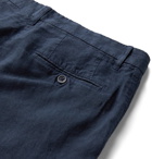 120% - Linen shorts - Blue
