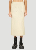 Jil Sander+ Wool Rib Midi Skirt