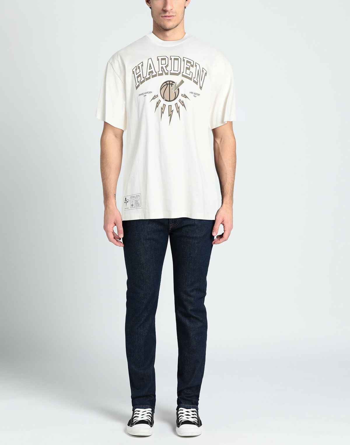 Neil Barrett Mens T-shirt in Off white