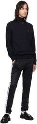 Fred Perry Black Fringed Loafers