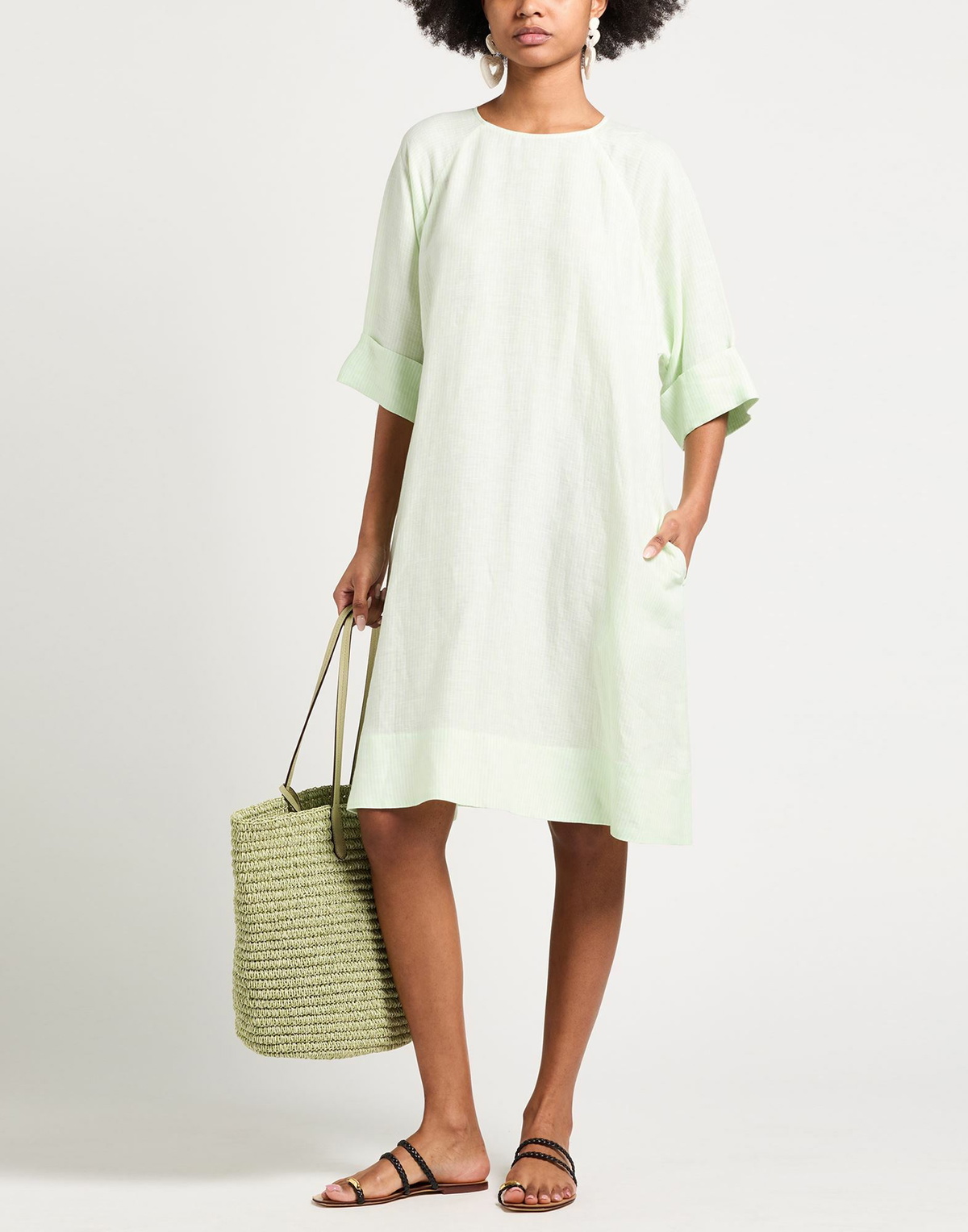 Peserico Womens Midi dress Light in Green