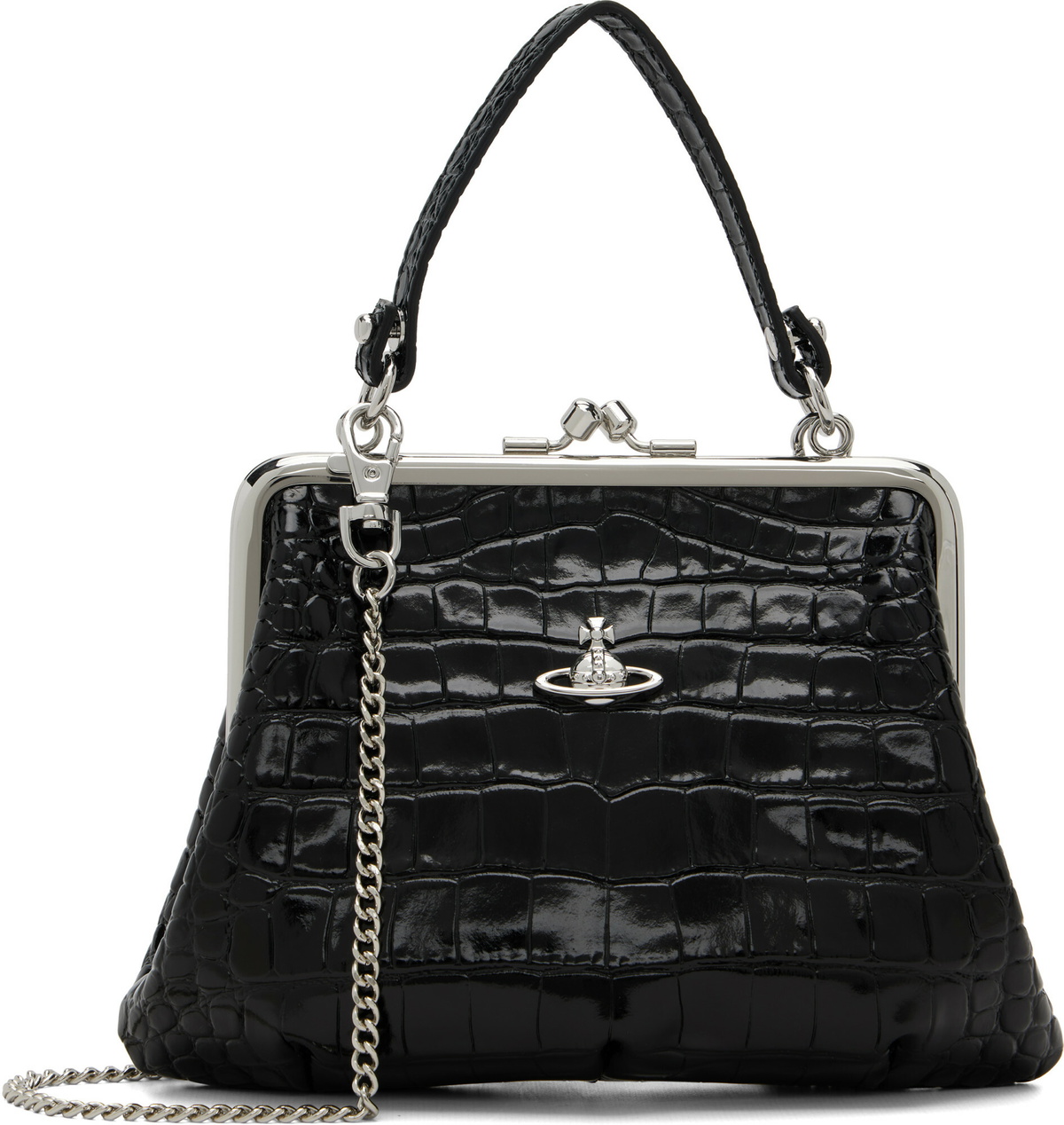 Vivienne Westwood Black Granny Frame Bag