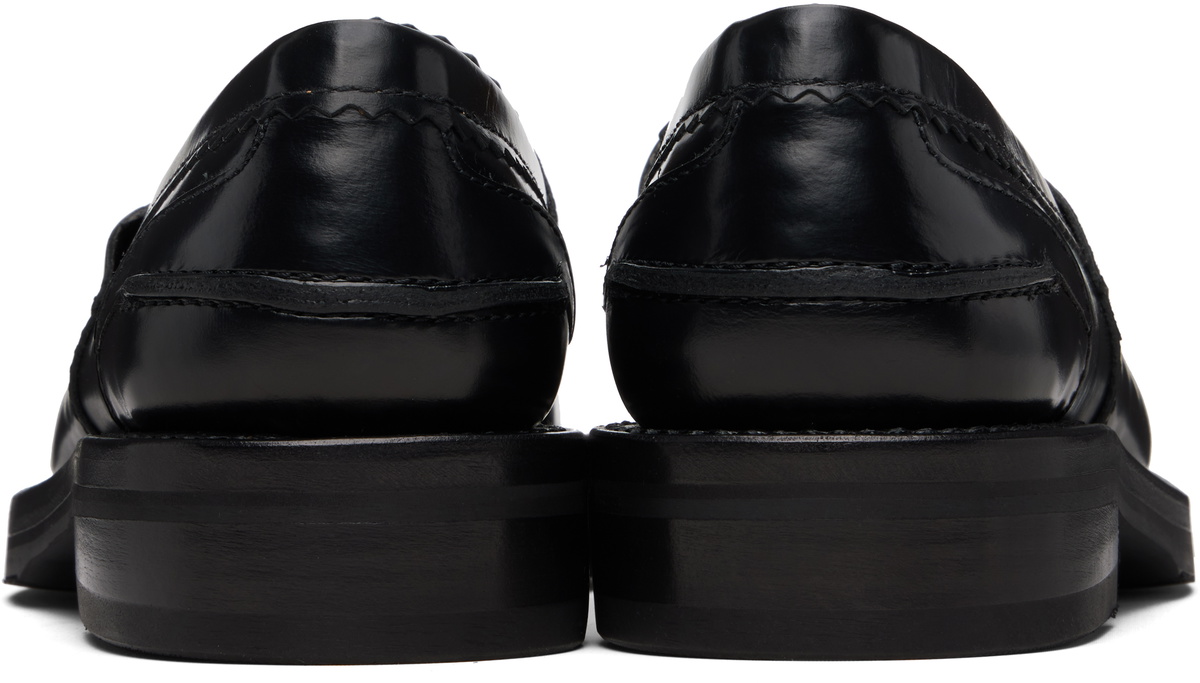OUR LEGACY Black Leather Loafers