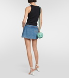 Loewe Anagram denim low-rise skort