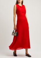 Rejina Pyo Sadie Open-back Midi Dress Red