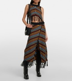 Dodo Bar Or Nili fringe-trimmed cotton cropped top