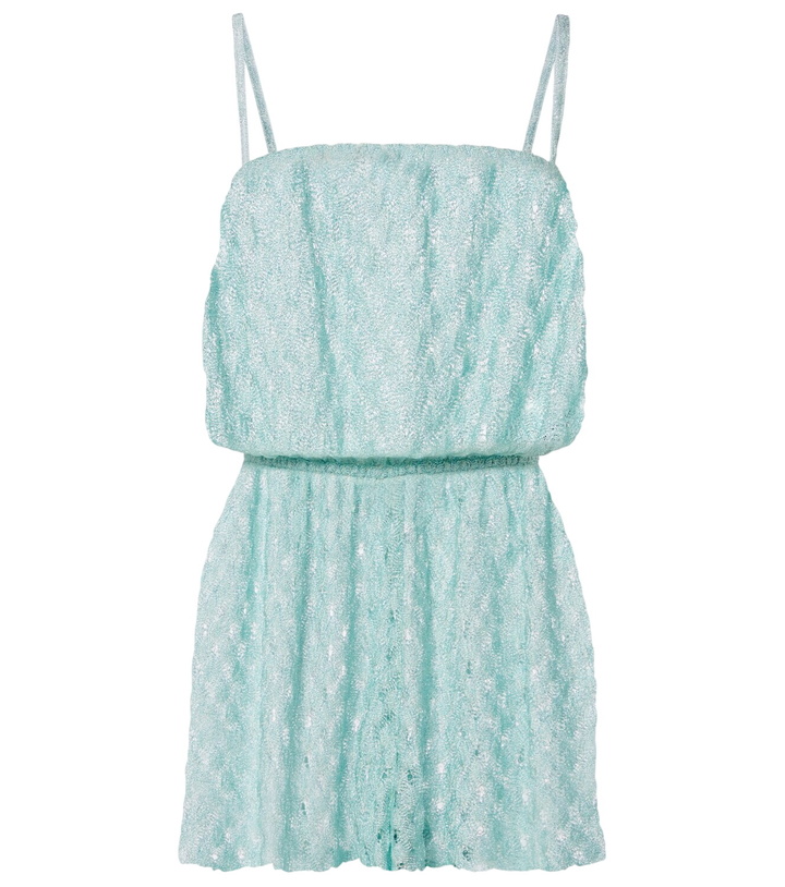 Photo: Missoni Open-knit lamé romper