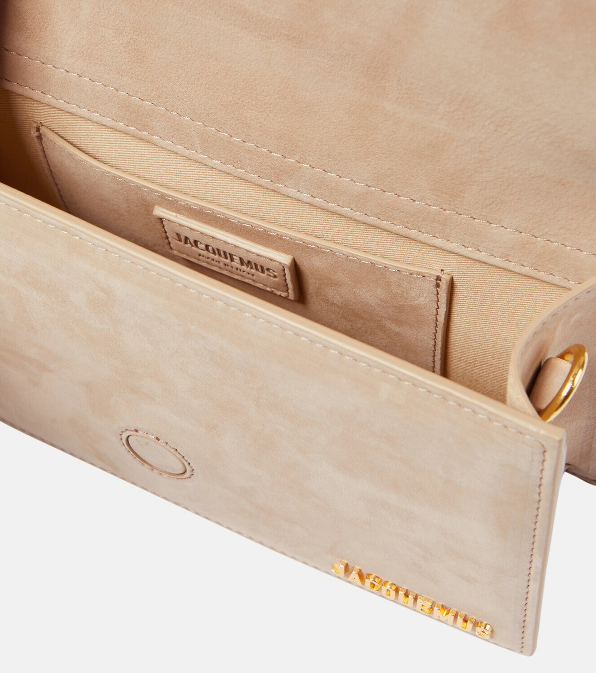 Jacquemus Le Grand Bambino suede shoulder bag