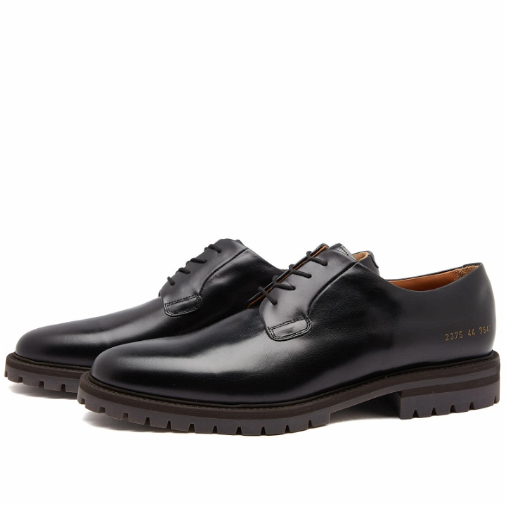 Photo: Common Projects Men's Derby Sneakers in Black
