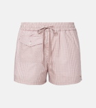 Valentino Gingham cotton shorts