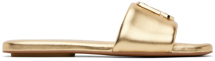 Photo: Marc Jacobs Gold 'The J Marc Metallic' Sandals