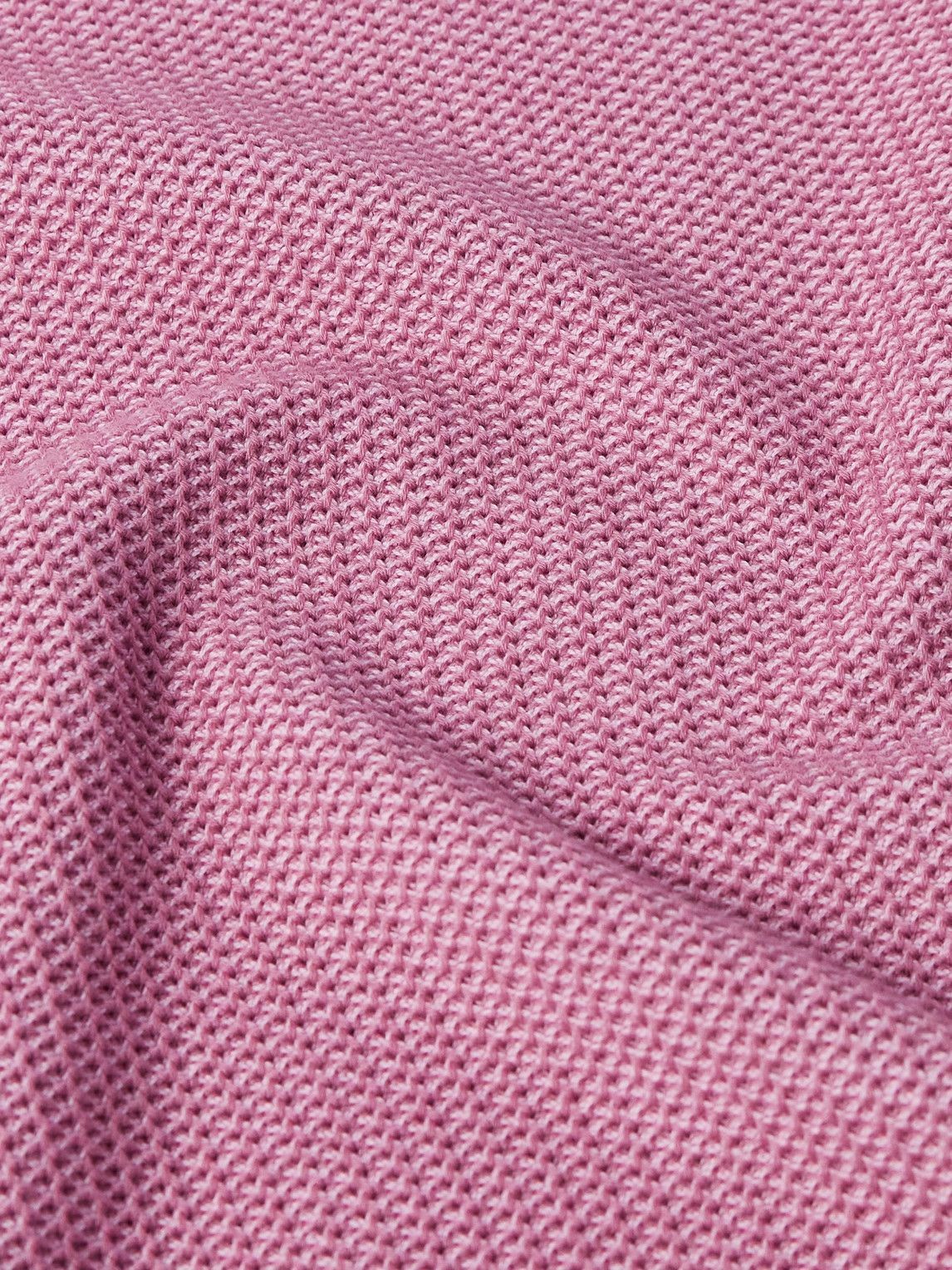 PIACENZA 1733 - Waffle-Knit Cotton T-Shirt - Pink