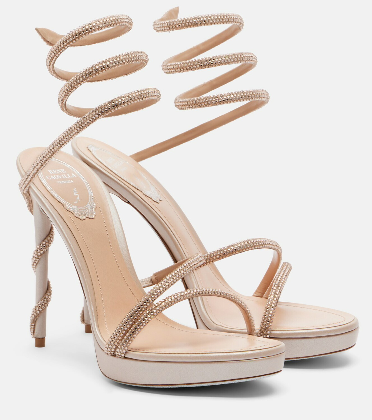 Rene Caovilla Margot embellished platform sandals