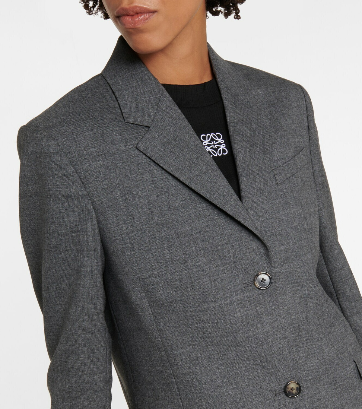 Loewe Open-back wool blazer Loewe