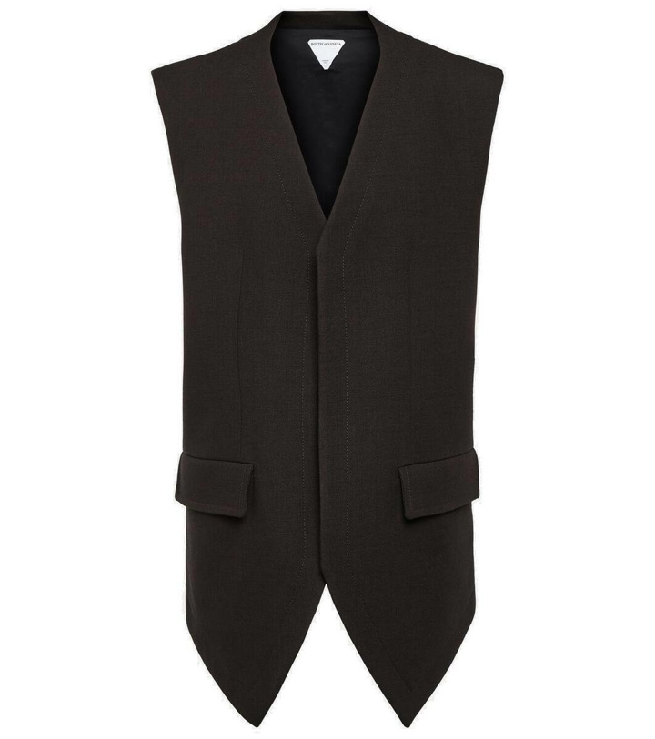 Photo: Bottega Veneta Layered cotton-blend vest