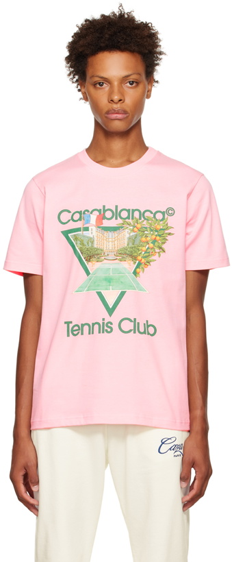 Photo: Casablanca Pink Tennis Club T-Shirt