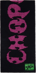 Chopova Lowena Black & Pink Cyber 'Chopova Lowena' Scarf
