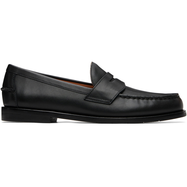 Photo: Polo Ralph Lauren Black Alston Leather Penny Loafers